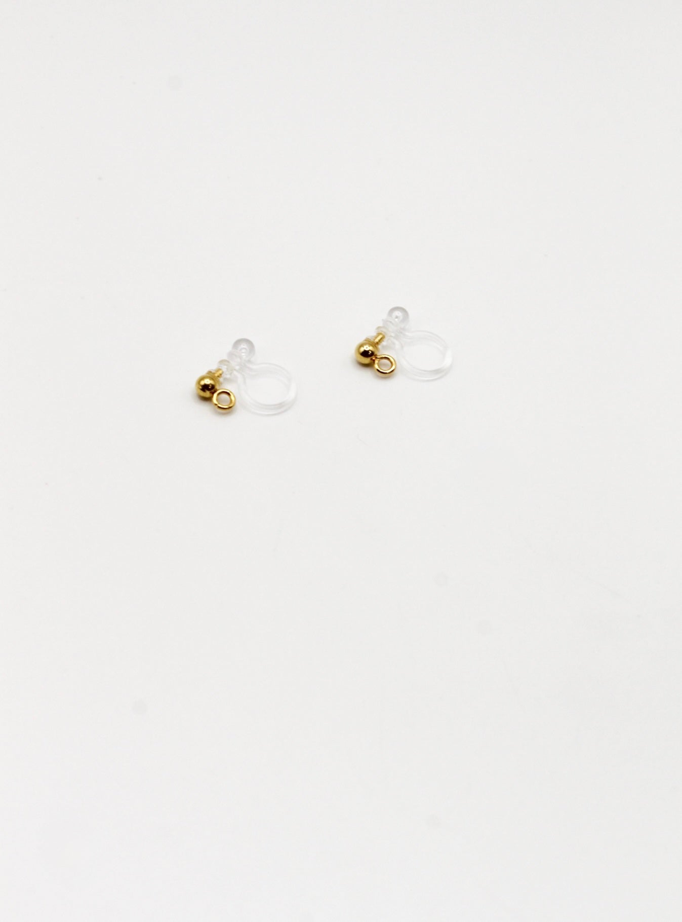 CLIP OHRSTECKER PERLE EDELSTAHL VERGOLDET