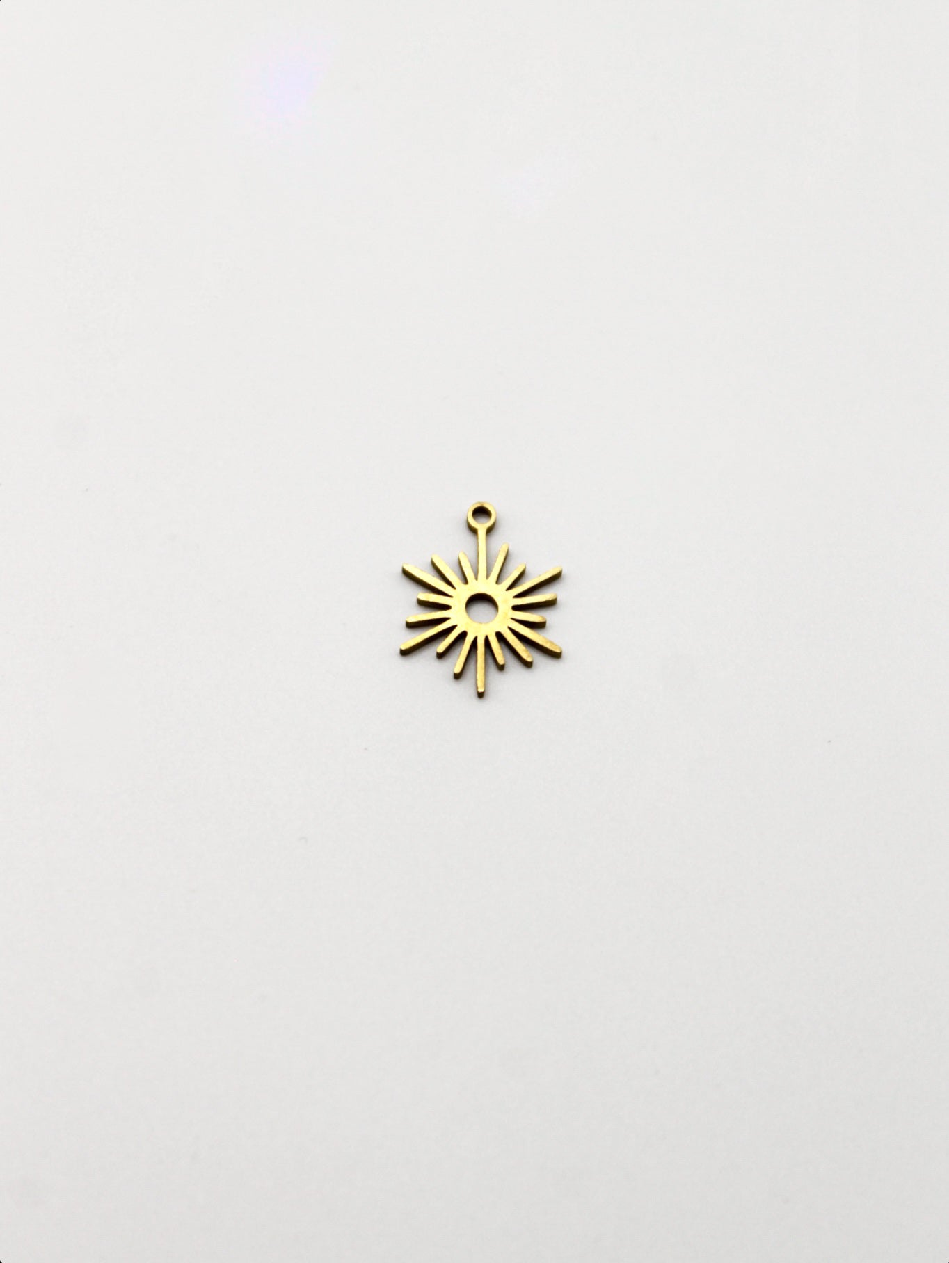 CHARM SONNENSTRAHLEN EDELSTAHL VERGOLDET