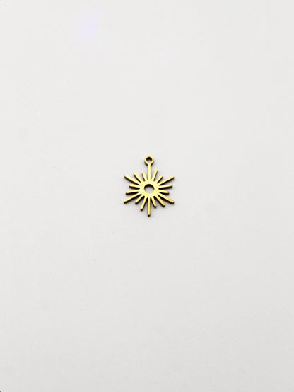 CHARM SONNENSTRAHLEN EDELSTAHL VERGOLDET