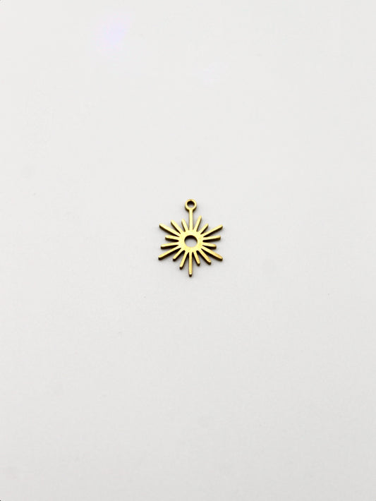 CHARM SONNENSTRAHLEN EDELSTAHL VERGOLDET