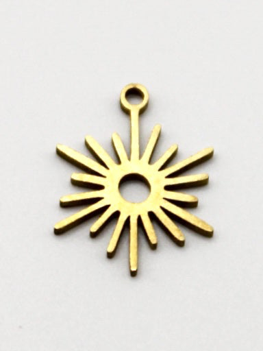 CHARM SONNENSTRAHLEN EDELSTAHL VERGOLDET