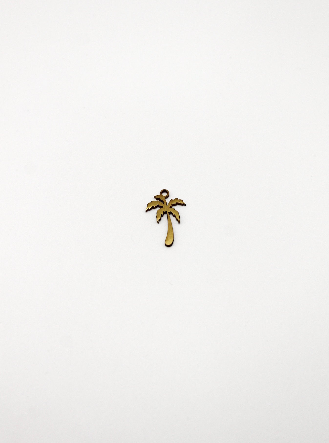 CHARM PALME EDELSTAHL VERGOLDET