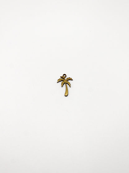 CHARM PALME EDELSTAHL VERGOLDET