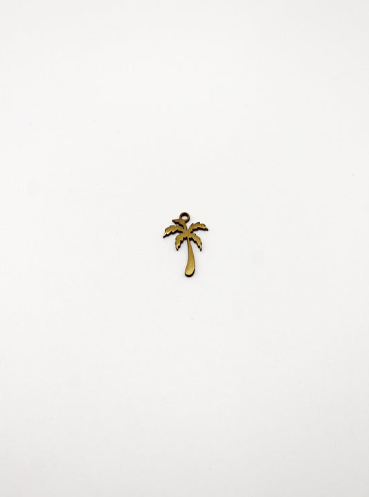 CHARM PALME EDELSTAHL VERGOLDET