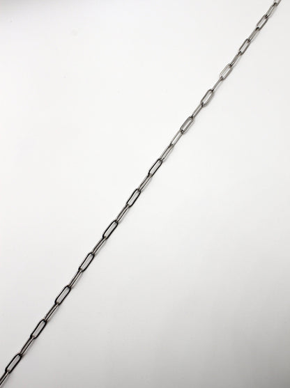 PAPERCLIP KETTE 4MM EDELSTAHL