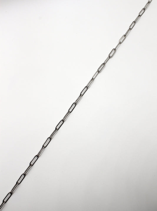 PAPERCLIP KETTE 4MM EDELSTAHL