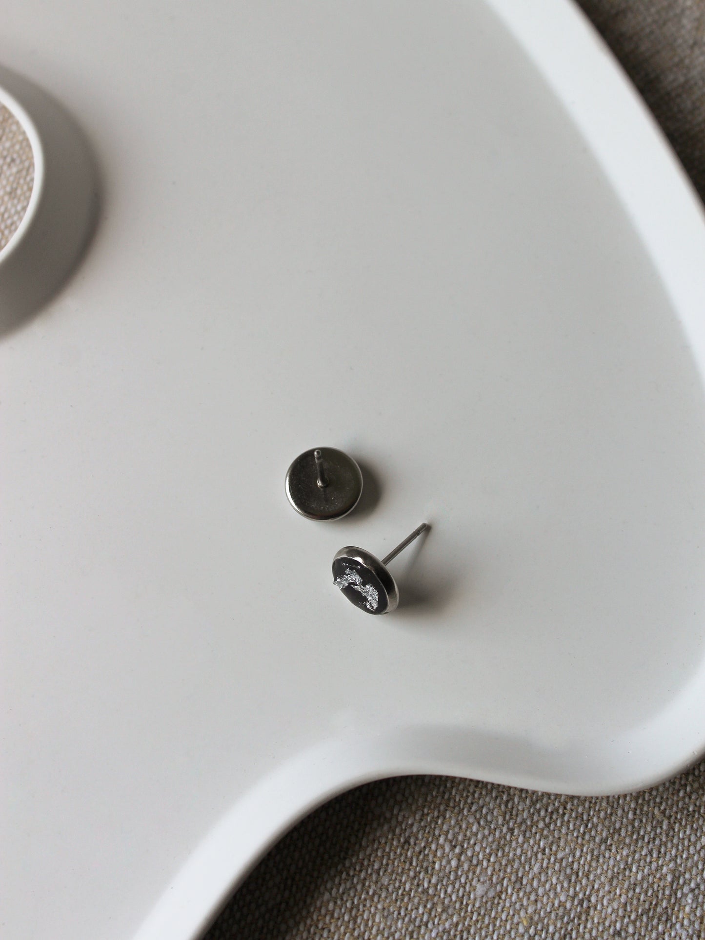 Ohrstecker mit Blattsilber