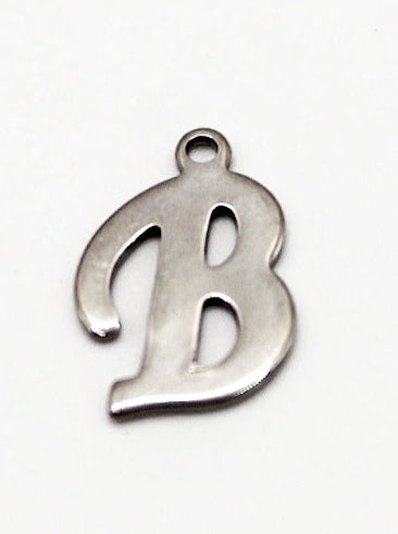 CHARM BUCHSTABE EDELSTAHL