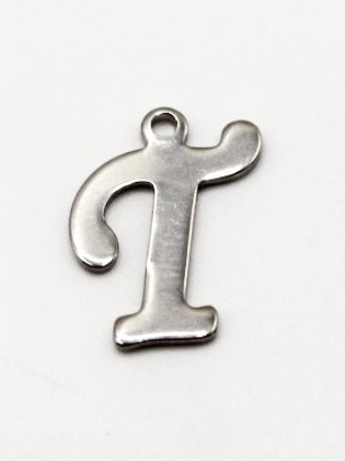 CHARM BUCHSTABE EDELSTAHL