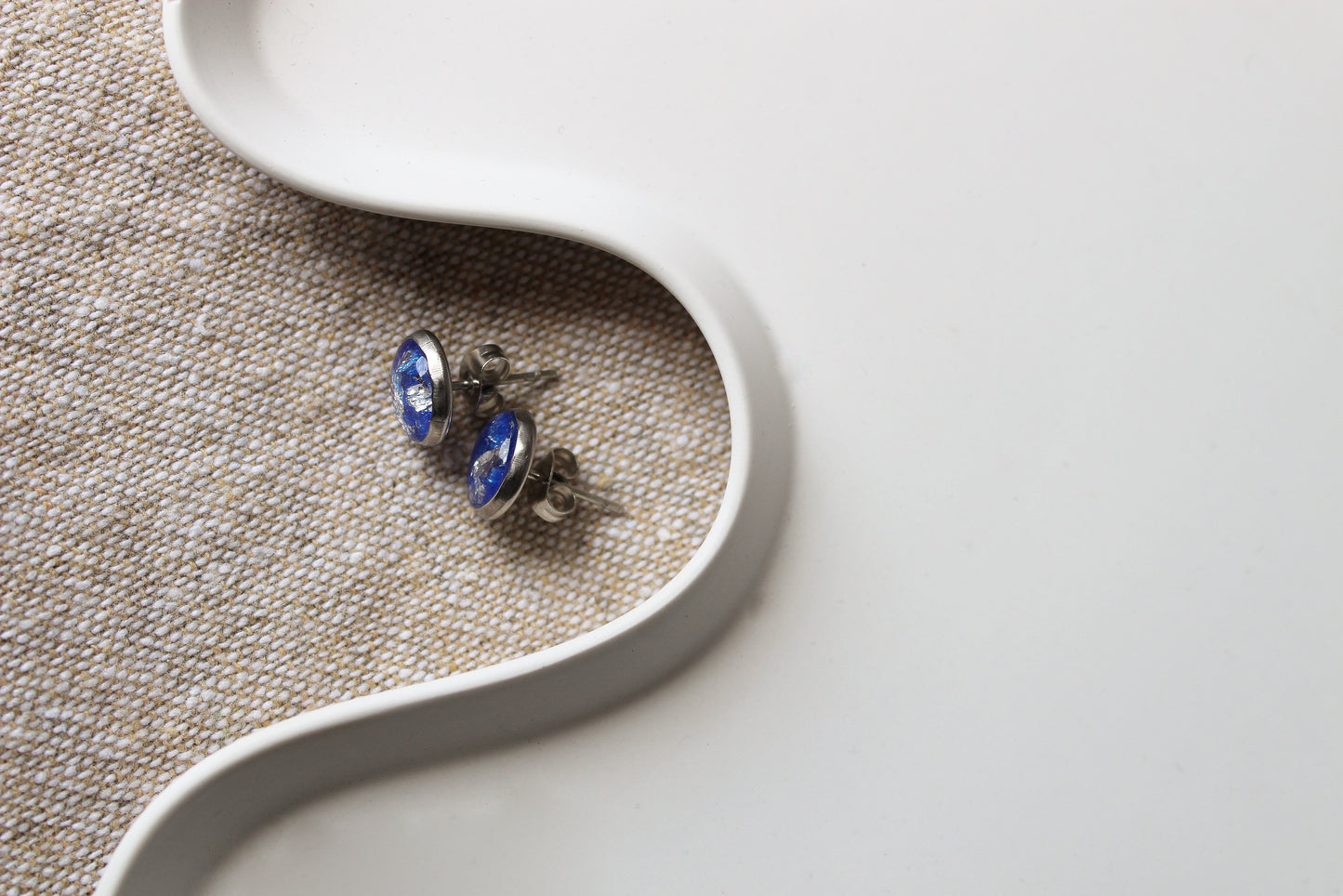 Ohrstecker mit Blattsilber