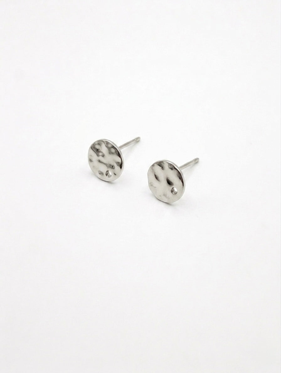OHRSTECKER STRUKTUR 8MM EDELSTAHL