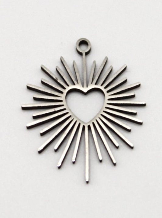 CHARM HERZSTRAHLEN EDELSTAHL