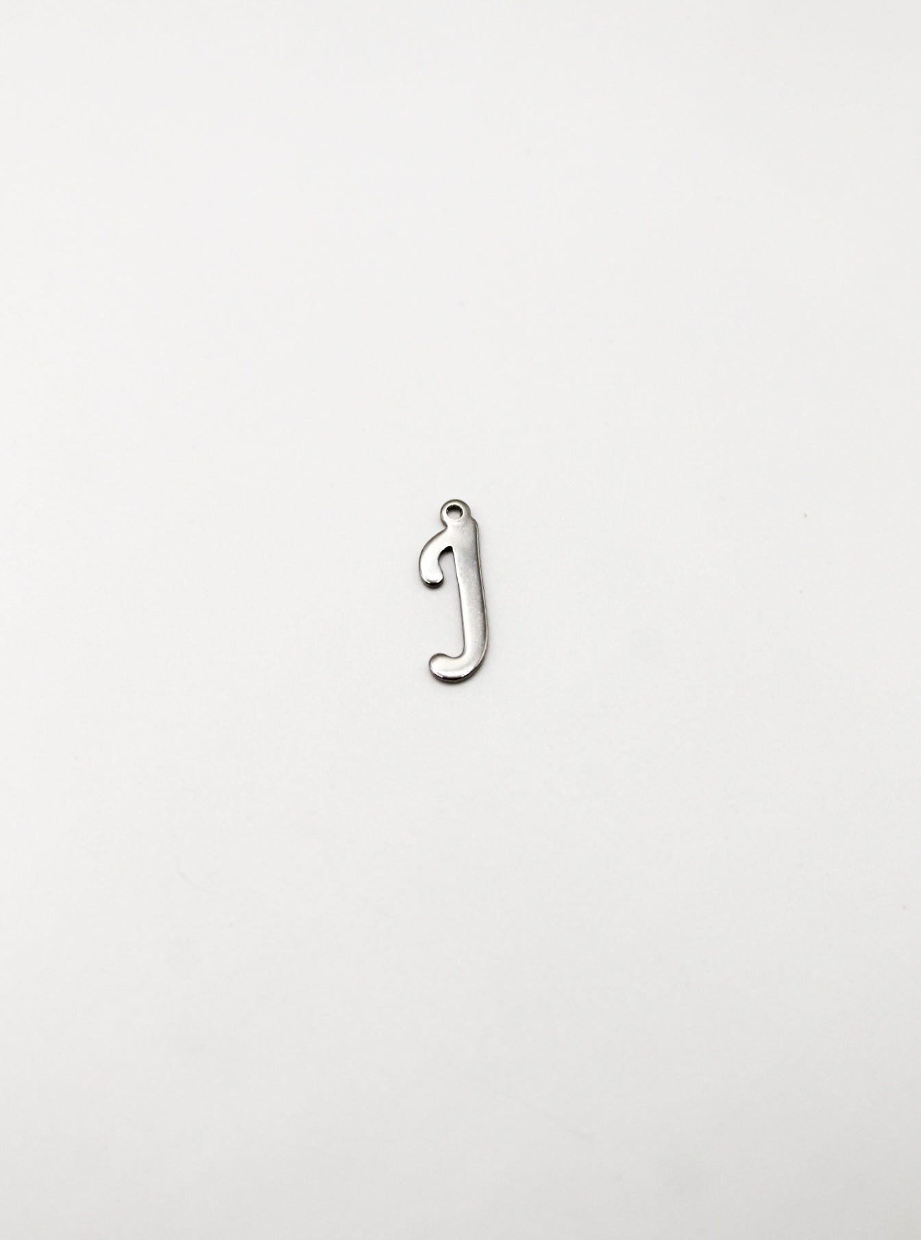 CHARM BUCHSTABE EDELSTAHL