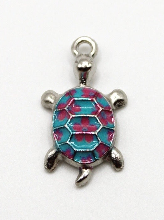CHARM SCHILDKRÖTE BUNT EDELSTAHL