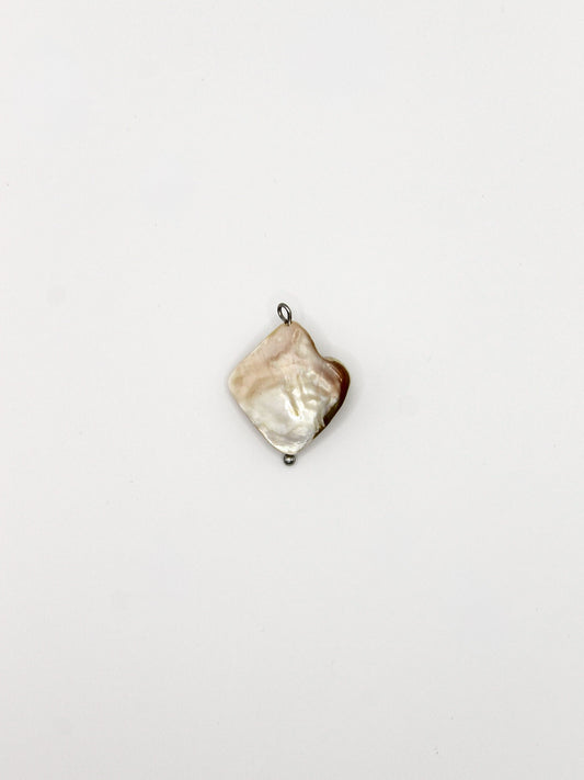 CHARM MUSCHELPERLE EDELSTAHL