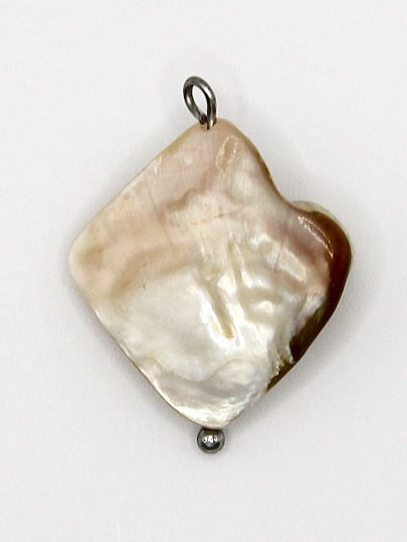 CHARM MUSCHELPERLE EDELSTAHL