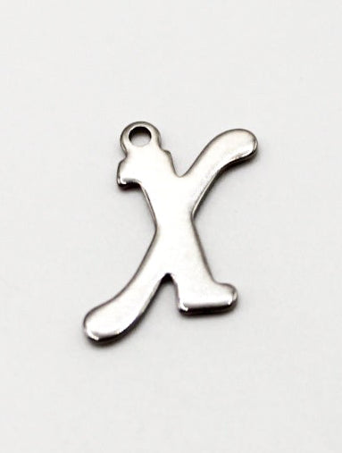 CHARM BUCHSTABE EDELSTAHL