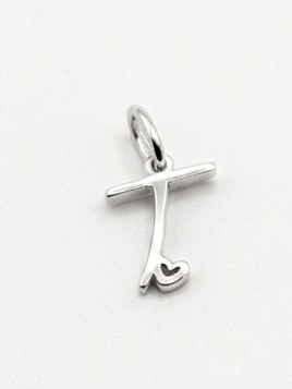 CHARM BUCHSTABE HERZ EDELSTAHL