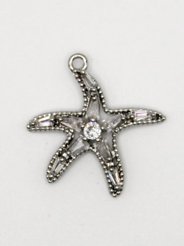 CHARM SEESTERN ZIRKONIA STEIN EDELSTAHL