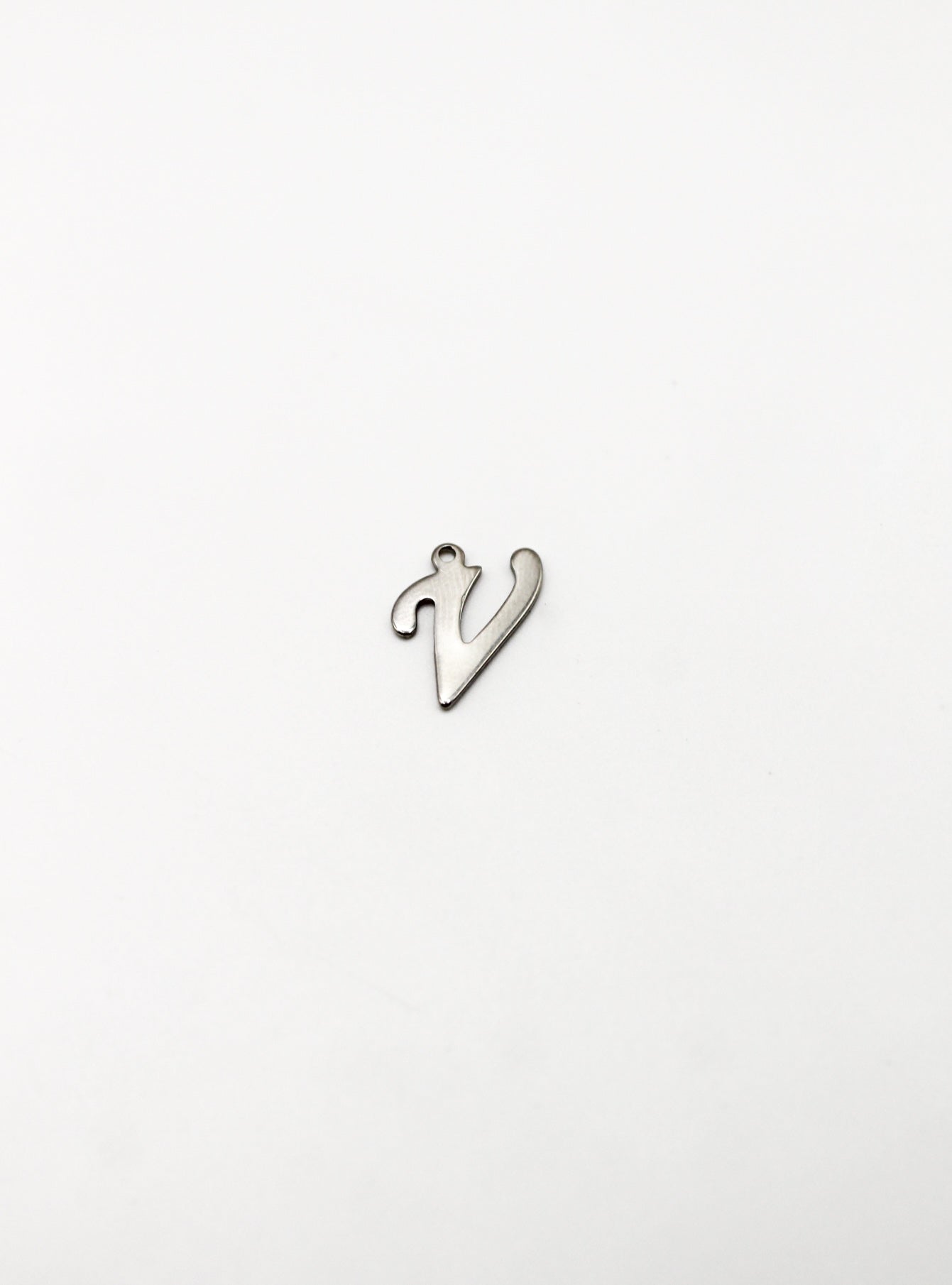 CHARM BUCHSTABE EDELSTAHL