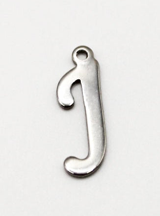 CHARM BUCHSTABE EDELSTAHL