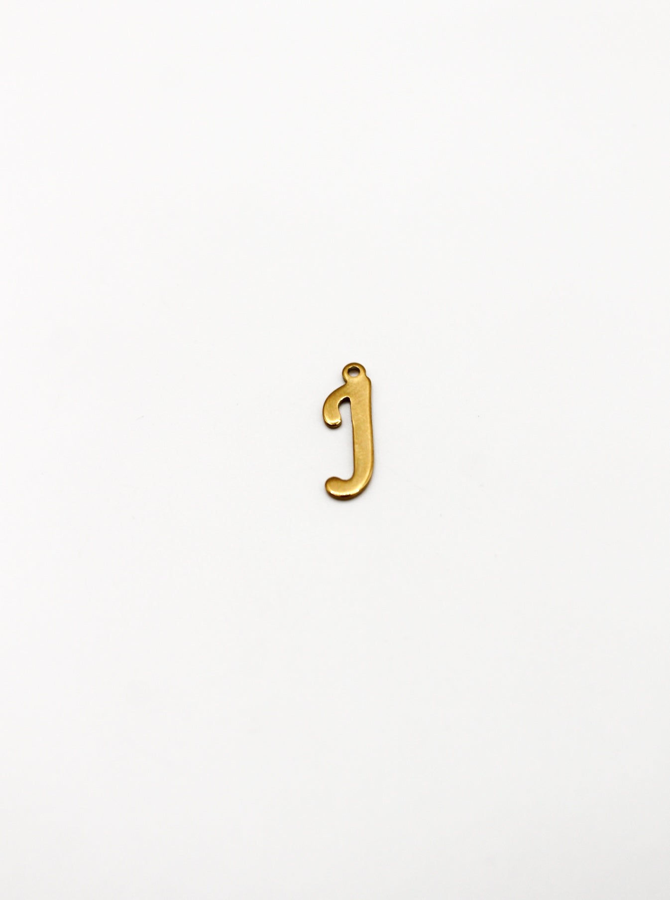 CHARM BUCHSTABE EDELSTAHL VERGOLDET