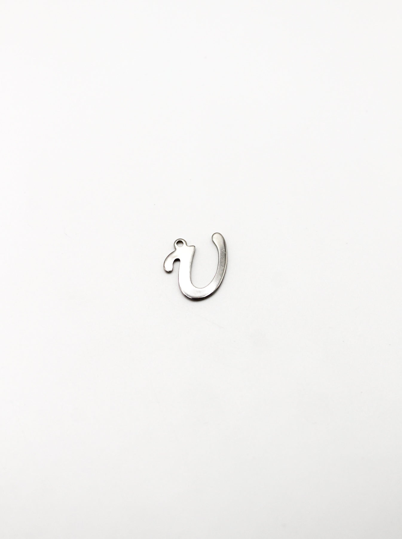 CHARM BUCHSTABE EDELSTAHL