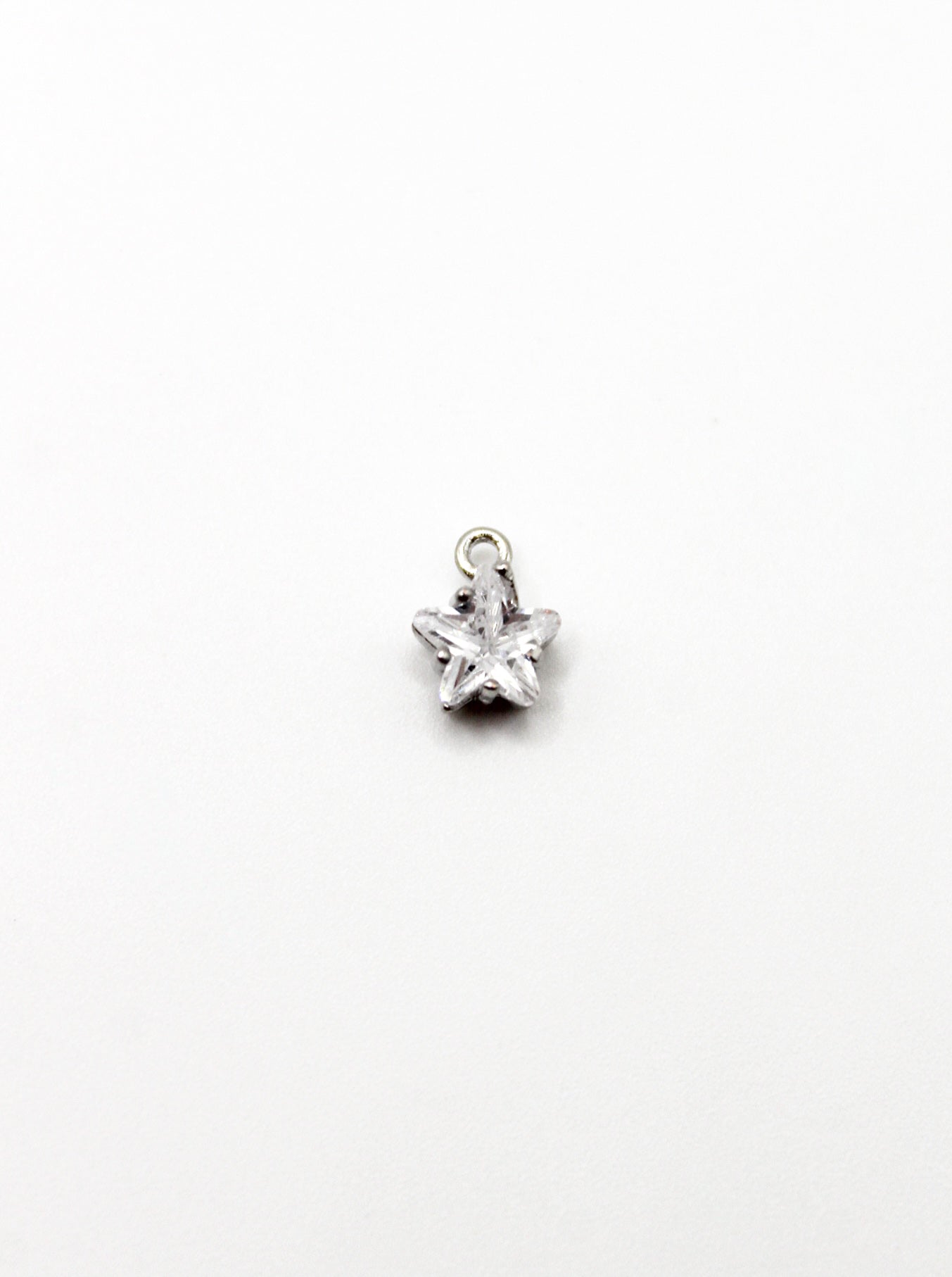 CHARM STERN ZIRKONIA STEIN EDELSTAHL