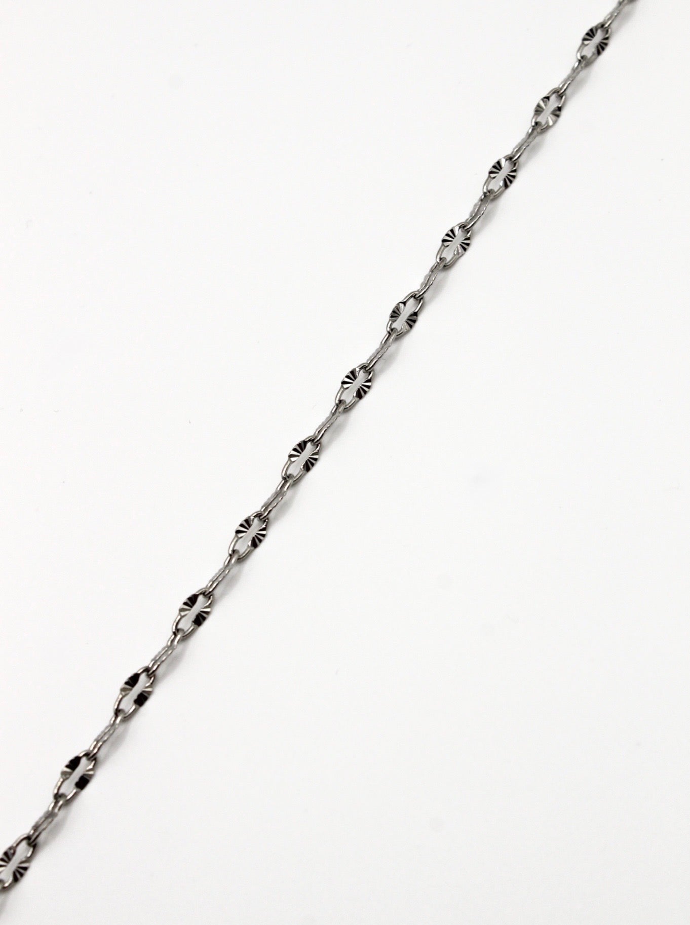 PAPERCLIP KETTE SHINY 4MM EDELSTAHL