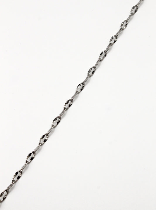 PAPERCLIP KETTE SHINY 4MM EDELSTAHL
