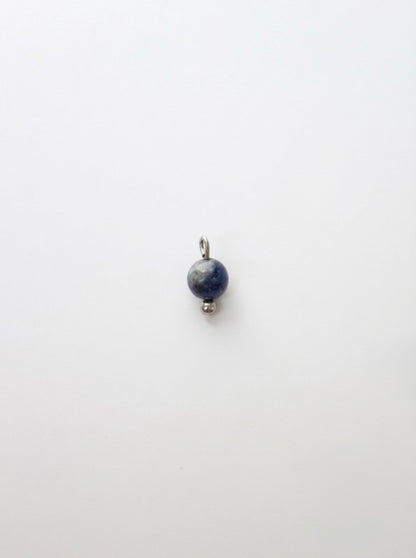 LAPISLAZULI PERLENANHÄNGER EDELSTAHL