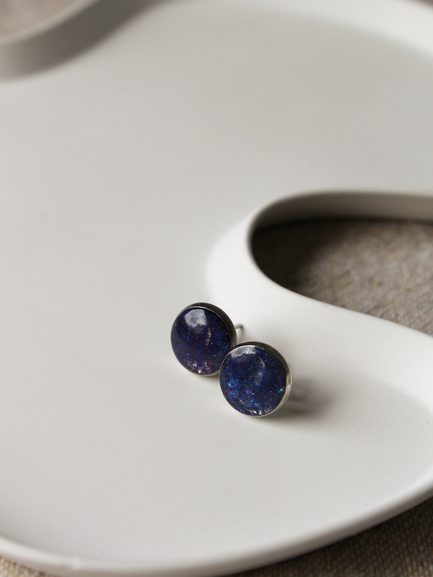 Galaxy Ohrstecker Silber