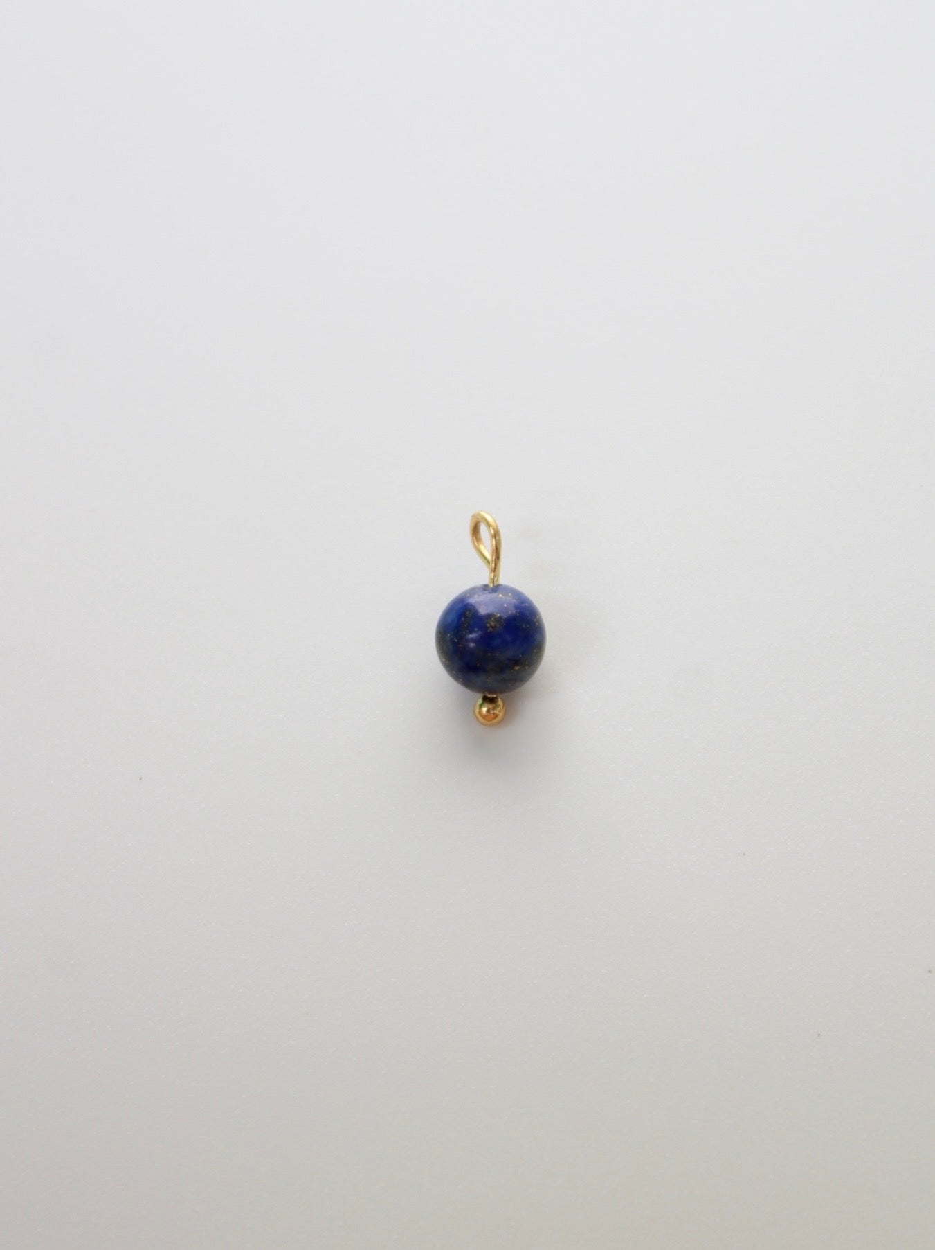 LAPISLAZULI PERLENANHÄNGER EDELSTAHL 18K VERGOLDET