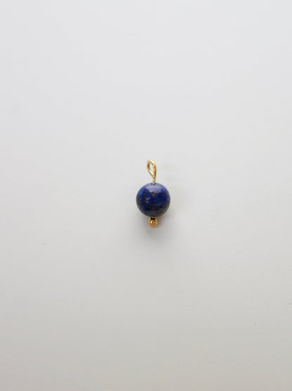 LAPISLAZULI PERLENANHÄNGER EDELSTAHL 18K VERGOLDET