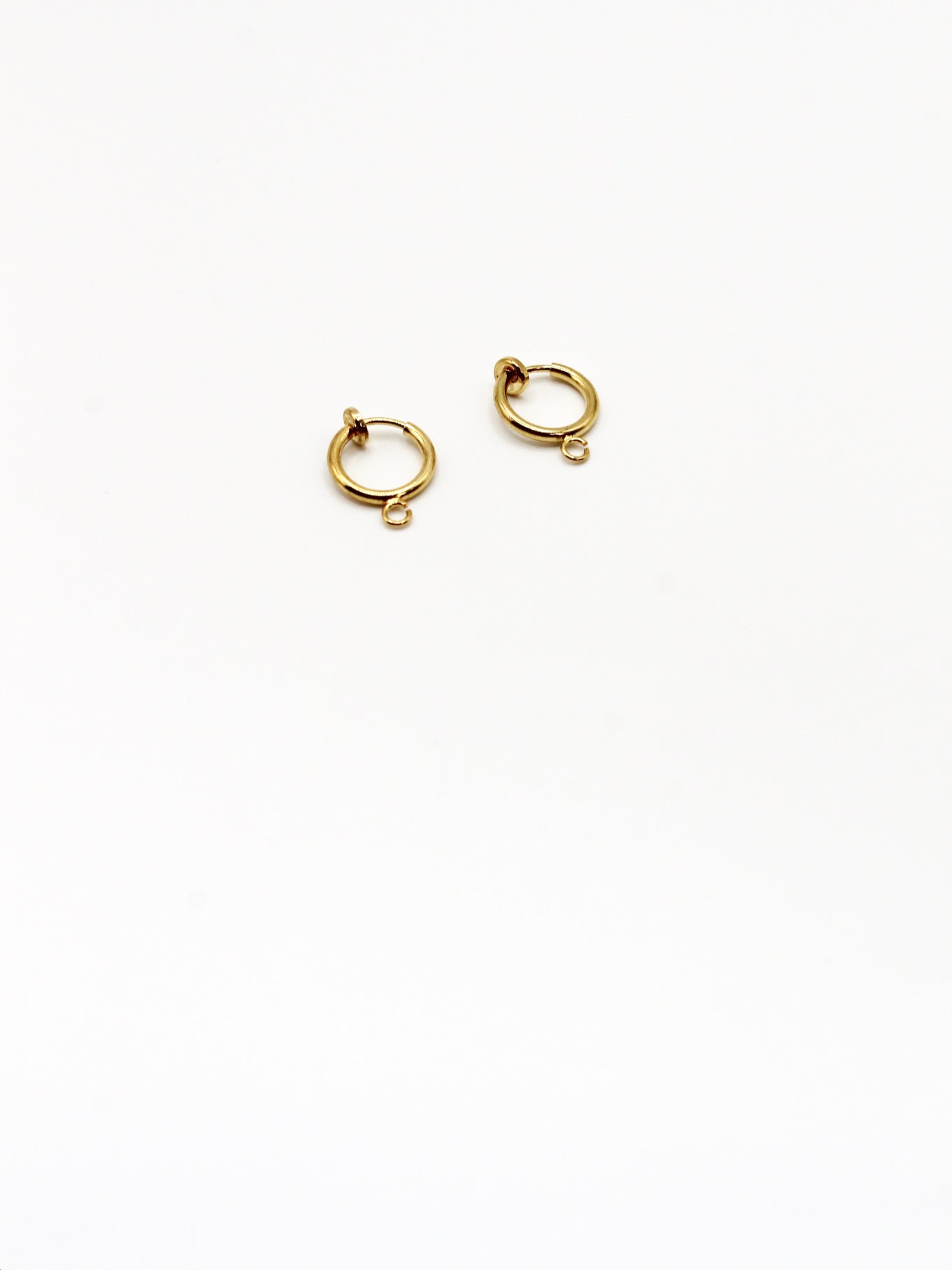 CLIP CREOLE 10MM EDELSTAHL VERGOLDET