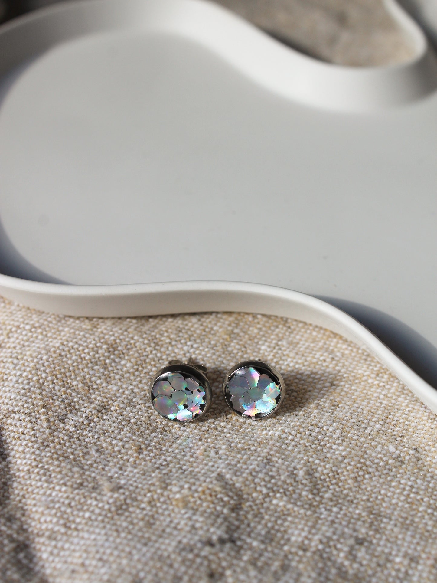 Ohrstecker mit Glitter