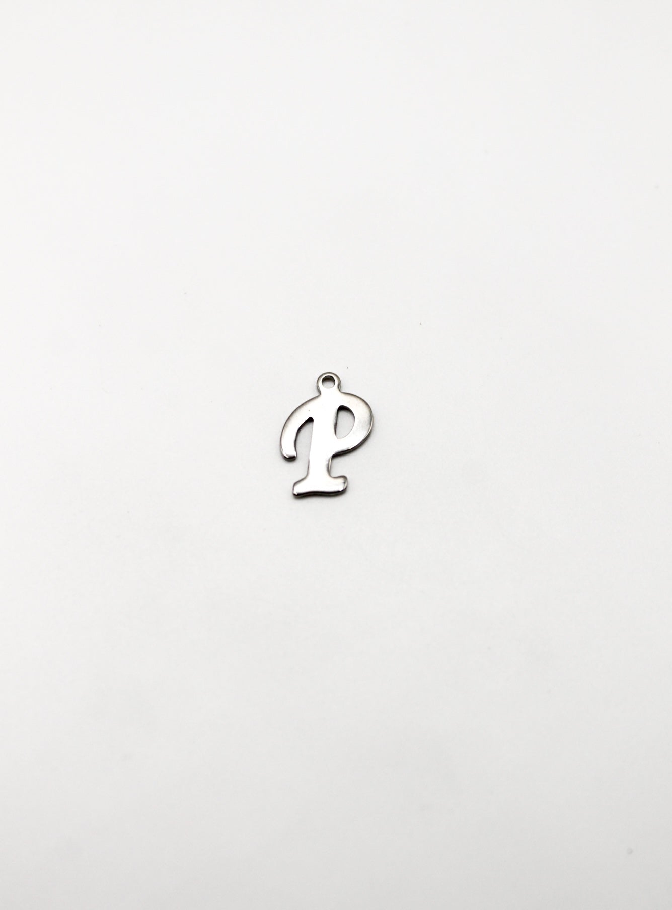 CHARM BUCHSTABE EDELSTAHL