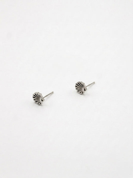 OHRSTECKER MUSCHEL 8MM EDELSTAHL