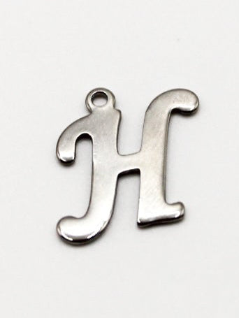 CHARM BUCHSTABE EDELSTAHL