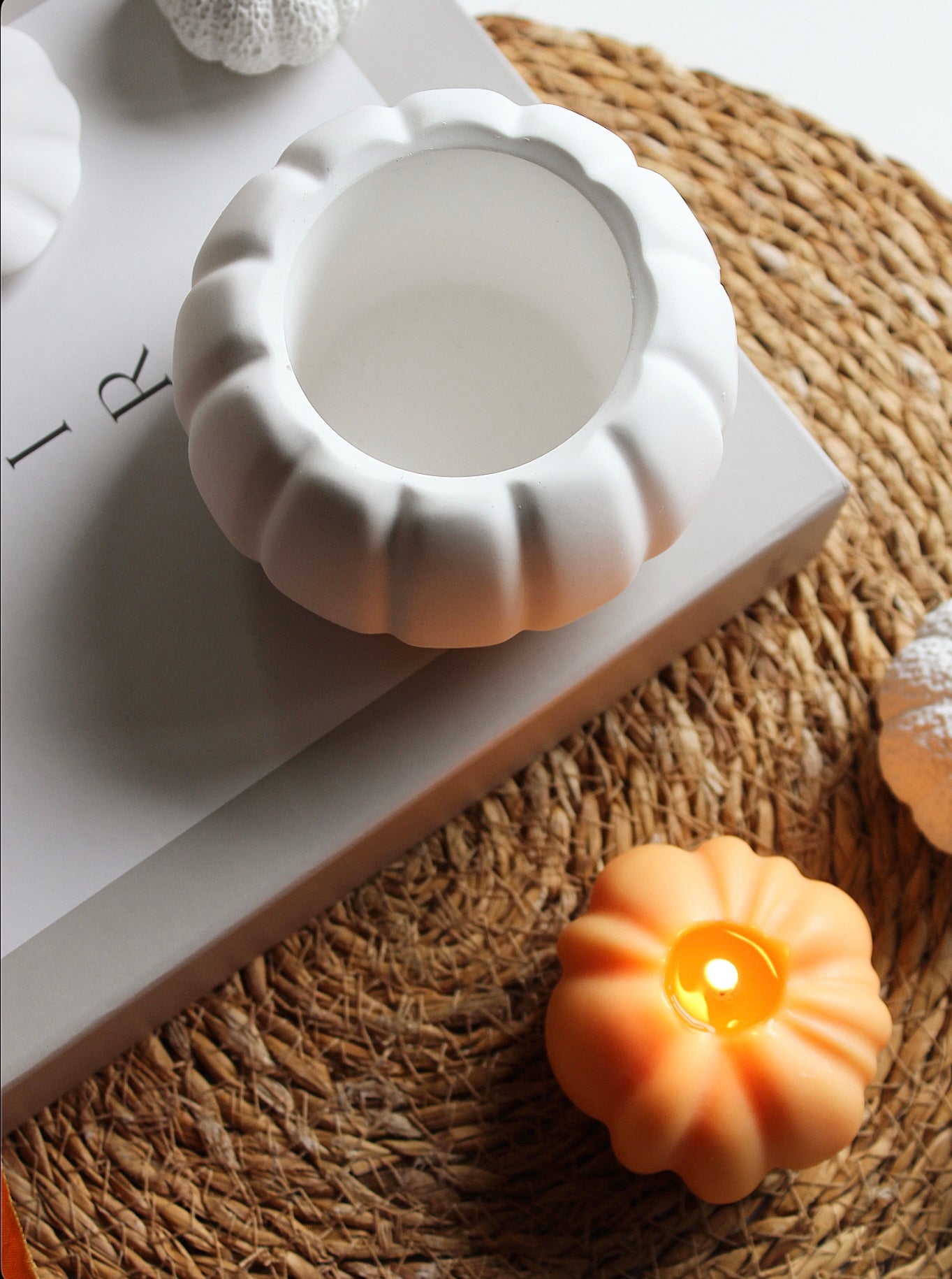 Kürbis Schale mit Deckel